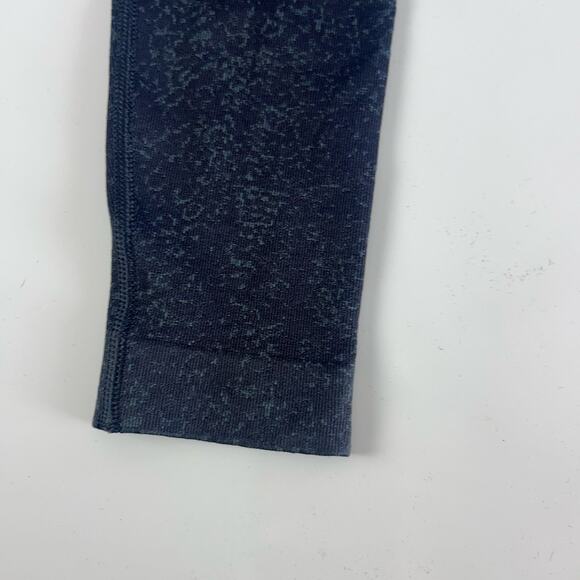 Gymshark Adapt Fleck Seamless Crop Top Long Sleeve Large Mineral/Black NWT - Picture 6 of 10